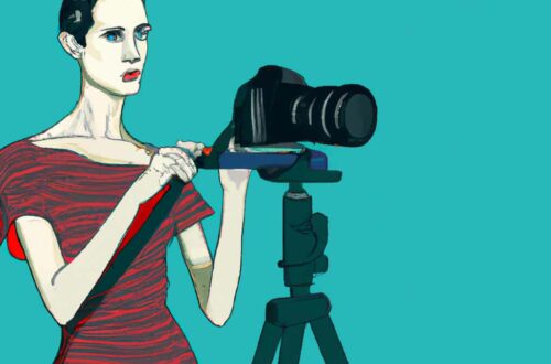 Wichtige Einstellungen bei der Vogelfotografie, werden auf dem Bild von der Frau gemacht