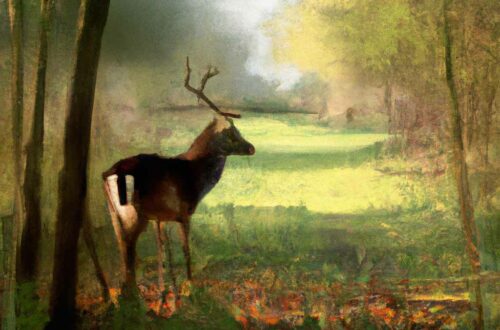 Wlidlife-Fotografie vor der eigenen Haustür, Hirsch im Wald